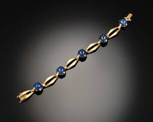 Guldarmlænke med lapis lazuli