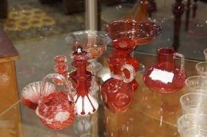 Parti rött glas