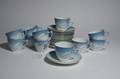 Kaffekoppar med fat, 11st 