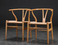 Hans J. Wegner. Par Y- stole, model CH-24 af egetræ 2