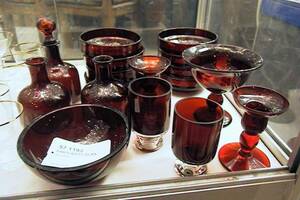 Parti rött glas