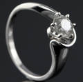 Solitaire ring ca. 0.77 ct.