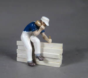 Bing  Grøndah Tømrer Porcelænsfigur, 1. sort.
