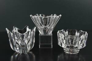 ORREFORS, glasskålar, 3 st