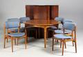 Dansk møbelproducent. Spisebord m. stole, palisander 11