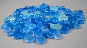 Uindfattet chalcedoner - Ca. 410 ct.