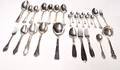 Samling bestik i sølv Kent, Antik Rococo, Fransk Lilje, Tang mm28