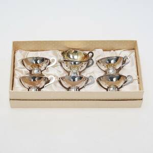 PUNSCGBÄGARE. Kontrollerat silver, 7 st. 