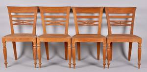 4 verandastolar i massiv teak, gustaviansk stil 4