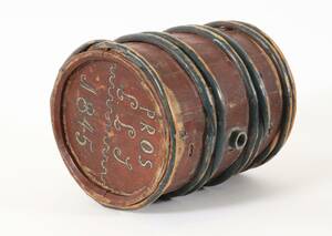 Laggad kagge, allmoge, daterad 1845