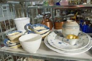 Parti porslin och keramik, 10 delar