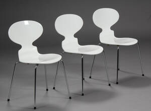 Arne Jacobsen. Myren. Spisestole, model 3101 3