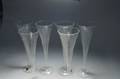 Champagneglas, 6 st. Opticblåsta