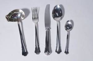 Besticksuppsättning, silver
