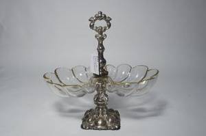 Dubbel uppsatsskål, rokokostil