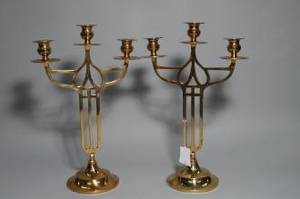 Kandelabrar, ett par jugend