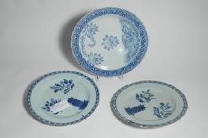 Tallrikar, 3 stycken, Kina