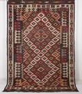 Uzbekisk handvävd kelim, mått 285x200 cm.