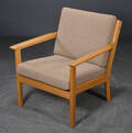Hans J. Wegner lænestol eg  uld