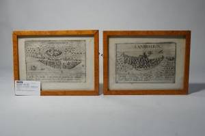 Stadsvyer, två stycken