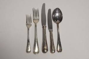 Silverbestick, 60 delar