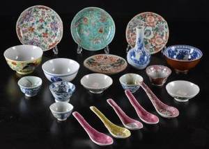 Orientaliskt porslin 14 delar