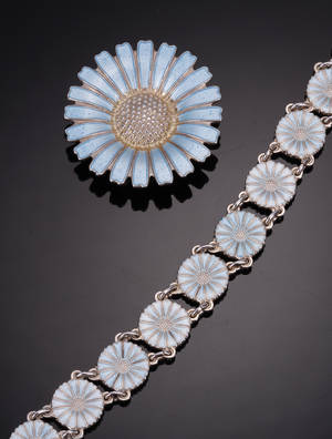 Lund Marguerit armbånd og broche 2