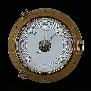 BAROMETER, mässing, 1900-tal.
