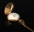 Orlando dobbeltkapslet lommeur, 14 kt. guld