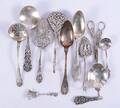 SILVERFÖREMÅL, 11 delar, 181900-tal.