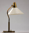 Bordlampe af messing
