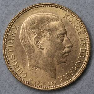 MYNT, Danmark, 20kr, år 1916