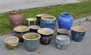 Samling havekrukker 13