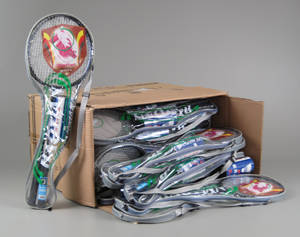 30 badmintonsæt med fjerbold. 30 sæt