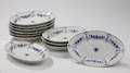 Bing  Grøndahl. Empire, 11 ovale fade af porcelæn 11