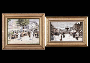 Paul Fischer for Bing  Grøndahl. To porcelænsbilleder 2