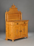 Buffet af fyrretræ, ca. 1880