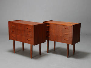 Dansk møbelproducent. Par sengeborde kommoder 2