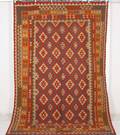 Uzbekisk handvävd kelim, mått 309x210 cm.