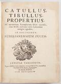 Catullus, Tibullus  Propertius.