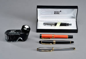 Mont Blanc fyldepen 1, samt samling af fyldepenne 5