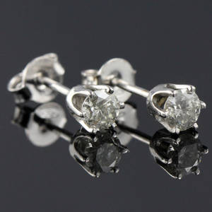 Par brillant ørestikker ca. 0.52 ct.