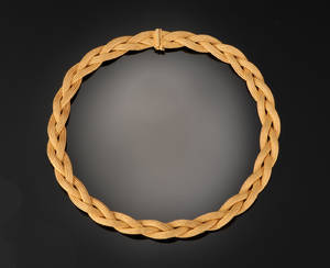 Flettet guldcollier 18 kt. - 46,5 gram