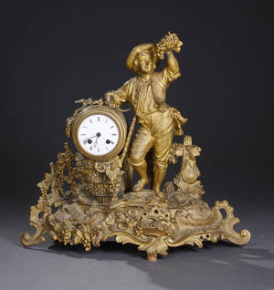 Fransk Taffelur - Zink.