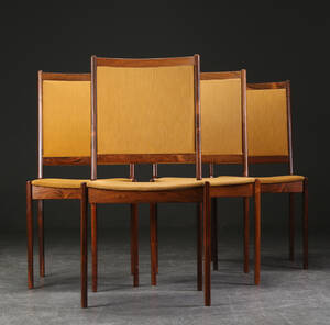 Sæt på 4 stole af palisander 4