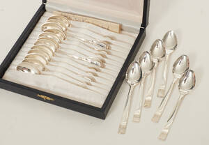 Kaffeskedar, Silver