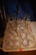 Karaff, snapsglas mm 33 delar