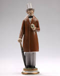 Kgl.P. figur H.C.Andersen bemalet i farver
