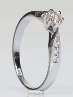 Brillantring, ca. 0.33 ct.