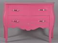 Byrå i rokokostil, senare rosalackerad